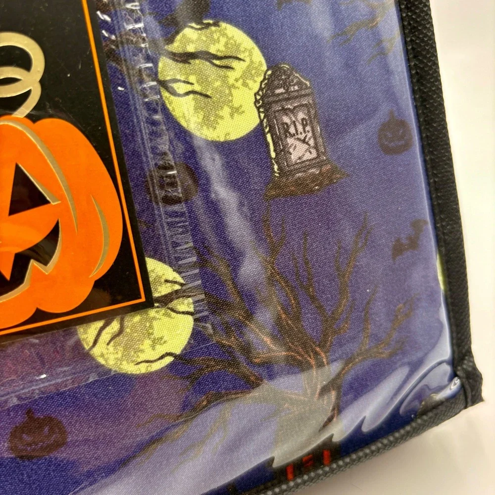 Wicked Home Halloween Queen Sheet Set 4pc Haunted House Cemetery Purple Spooky
